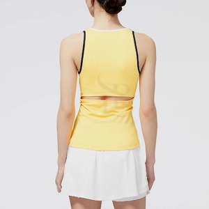 Uniformes de Tenis para Mujer al por Mayor, Cuello Redondo, Sin Mangas, Ecológicos, Transpirables, que Absorben la Humedad, de Spandex/Poliéster - Product Image 5