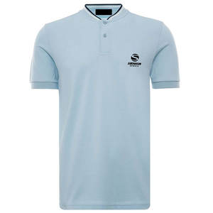 Col bombardier garçons polos 100 coton élégant motif de polo grande taille sur le col et les bouts de manches polos - Product Image 1