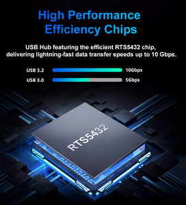 Rshtech 4 trong 1 <span class=keywords><strong>USB</strong></span> C <span class=keywords><strong>HUB</strong></span> với 10Gbps truyền dữ liệu 4 cổng <span class=keywords><strong>USB</strong></span> 3.1 Loại C <span class=keywords><strong>HUB</strong></span> Docking Station đa <span class=keywords><strong>USB</strong></span> <span class=keywords><strong>Hub</strong></span> cho máy tính xách tay - Product Image 4