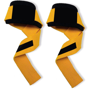 Couleurs personnalisées taille haltérophilie sangles en coton soutien-poignet sangles de levage en coton vente en gros - Product Image 1
