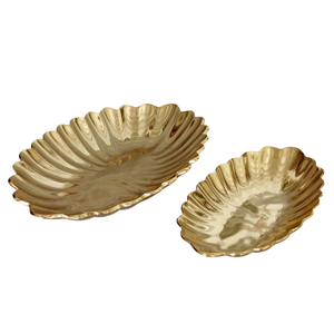 Plato de Servir Vintage de Latón, la Mejor Forma, Hecho de Metal, Chapado en Oro, Diseño Moderno, Plato para Frutas para el Hogar y Vajilla para Bodas - Product Image 6