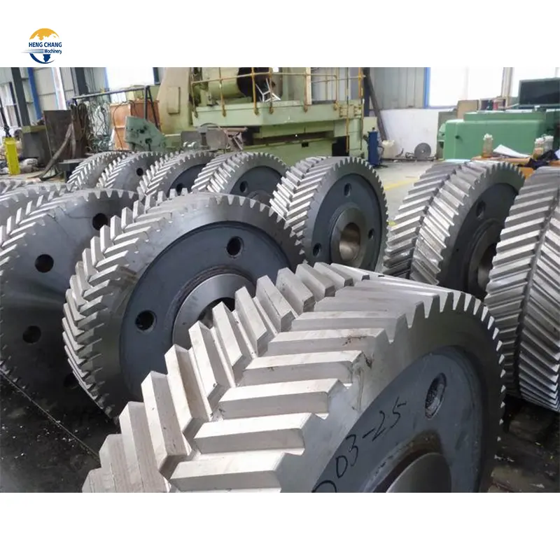 China professional customized Non Standard forging steel Large Module gear wheel Custom spur double Helical Gear manufacturer