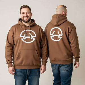 Sweat-shirt à capuche zippé vintage en coton French Terry de haute qualité, taille plus, ample, délavé, brodé, pour l'hiver 2025 - Product Image 3