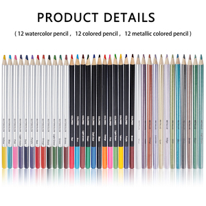 Ensemble de papeterie de dessin artistique professionnel de 83 pièces, crayons de dureté standard <span class=keywords><strong>HB</strong></span> 2B <span class=keywords><strong>2H</strong></span> avec crayons de couleur pour croquis, papier - Product Image 6