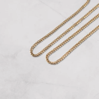 Cadena Cubana Micro de 3mm, Oro Amarillo Sólido de 18k, Collar de Eslabones, Joyería Fina de Moda, Venta al por Mayor, Personalizado, Unisex, Hip Hop, Moissanita