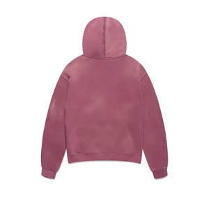 Sudadera con Capucha Personalizada 100% Algodón, Estilo Holgado, Felpa, Invierno, Color Sólido, Vintage, Desgastada, Lavada al Ácido, Resistente al Viento, Transpirable - Product Image 1