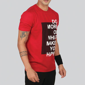 เสื้อยืดพิมพ์ลายผู้ชาย ผ้าฝ้าย 100% น้ำหนักเบา ไม่ยับ ระบายอากาศได้ดี สวมใส่สบาย คุณภาพสูง สไตล์ไฮสตรีท แห้งเร็ว รับสั่งทำ - Product Image 3