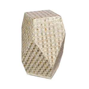 Mesa de Centro de Nácar de Diseño Único, Hecha a Mano, Ecológica, Duradera, Estilo Boho de Lujo, Muebles para Sala de Estar, Vietnam - Product Image 1