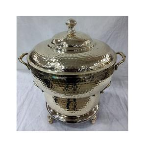 Calentador de comida de metal Estufa de buffet de acero inoxidable Plato de frotamiento Restaurante y hotel Calentador de comida usado Decoración Plato de frotamiento - Product Image 3