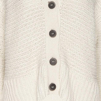 Cárdigan Casual de Lana para Mujer con Logo Frontal, Cuello en V, Manga Larga, Suave, Cálido, Transpirable, Antipilling, de Secado Rápido, para Todas las Estaciones
