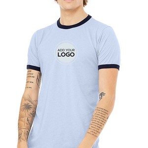 เสื้อยืดคอกลมแขนสั้นสำหรับผู้ชายเสื้อยืดผ้าฝ้าย/ใยไผ่ป้องกันการหดตัวสำหรับผู้ใหญ่ออกแบบได้ตามต้องการ - Product Image 1