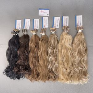 Cinta de calidad de Grado Superior Remy Virgen Cutícula Alineada Extensiones de cabello humano Producto de lujo Listo Envío Onda natural Super Wave - Product Image 1