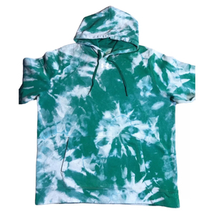 Tie Dye Acid Wash Sweat À Capuche Vert Hommes Lâche Acide Wash À Capuche Hommes Femmes Hoodies par Mega Empire Respirant Avec OEM - Product Image 2