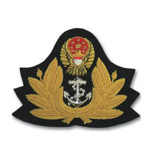 Badges brodés à la main de haute qualité, sur mesure, avec forme et taille personnalisées, à coudre, avec attache à épingle de sûreté, badges uniformes OEM/ODM - Product Image 4