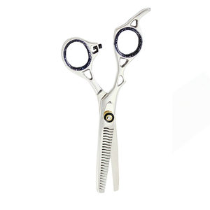 Russian Handle <b>Thinning</b> <b>Scissor</b> Barber Shears Stainless Steel <b>Hair</b> <b>Scissors</b> Beauty Salon <b>Thinning</b> <b>Scissor</b> With Perforated Handle - Product Image 5
