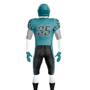 Vente en gros de maillots de football américain personnalisés col en V courts respirants imprimés par sublimation en polyester pas cher football américain personnalisé - Product Image 3