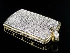 Pendentif et collier à breloques en argent sterling Moissanite de luxe Hip Hop glacé pour hommes bijoux de mode - Product Image 2