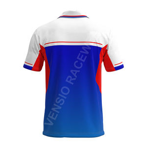 Polo pour hommes respirant à séchage rapide imprimé sur mesure en gros % Polyester pour les équipes de motocross - Product Image 2