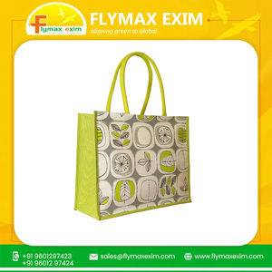 Bolsas de yute ecológicas de alta calidad, diseño de patrón de letras reutilizables hechas a mano, el mejor precio a la venta, Go Green with Style - Product Image 6