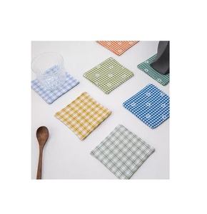 Posavasos de lino de estilo superior hecho a medida, posavasos de lino de forma cuadrada, el mejor producto, posavasos de lino de mesa de comedor de fiesta de alta calidad - Product Image 1