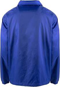 เสื้อแจ็คเก็ตโค้ชผู้ชายไซส์ใหญ่ ผ้าแคนวาสเคลือบระบายอากาศ ย้อมสีพื้น สำหรับกิจกรรมกลางแจ้ง ฤดูหนาว เหมาะสำหรับออกกำลังกาย เล่นกีฬา และสวมใส่เป็นเสื้อนอก - Product Image 3