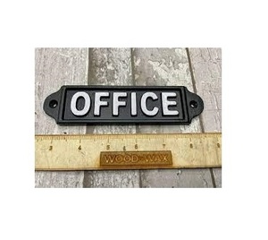 Rustic Cast Iron Wall <b>Door</b> <b>Sign</b> Plaque Vintage Cast Iron Engraved Plaques <b>For</b> Walls and <b>doors</b> - Product Image 2