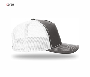 Gorra Trucker Personalizada de Malla, 5 Paneles, Ajustable, Transpirable, Impermeable, Informal, Gris con Blanco en Contraste, Unisex, para Adultos, Pesca - Product Image 4