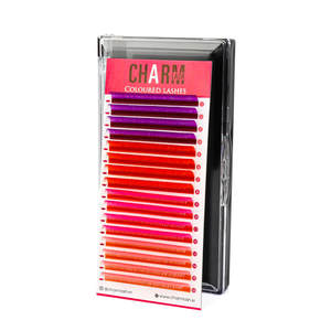 Extensiones de Pestañas CharmLash Naturales Largas y Coloridas, Pestañas de Visón Súper Suaves y Coloridas, Pestañas de Colores Personalizadas, Marca Privada - Product Image 1