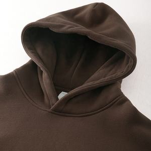 High quality drop shoulder mens blank no <b>string</b> fleece heavyweight 100% cotton 360 gsm custom unisex oversized hoodies - Product Image 5