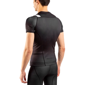 Wholesale OEM ODM <b>Rash</b> <b>Guard</b> <b>Men</b> Sublimation Printed Spandex Hot Sale Custom BJJ Rashguard <b>Men's</b> Martial Arts Wear - Product Image 4