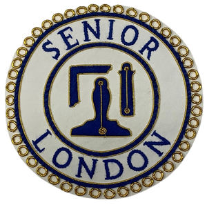 La mejor calidad, bordado personalizado, artesanía irlandesa, masones, delantal, insignia, estilo Vintage, cosido, Masonic Regalia con decoración de cuentas - Product Image 3