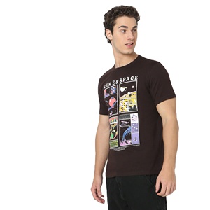 T-shirt unisexe à col rond surdimensionné en coton 150 g/m², imprimé du logo personnalisé du fabricant, style décontracté pour hommes - Product Image 4