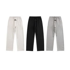 Pantalones de gimnasio informales de alta calidad para hombre, ropa deportiva de cintura elástica con estampado flocado, tela de lona ligera - Product Image 4