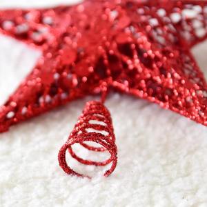 Excelente mano de obra Metal Rose Madder y Silver Glittery Star para la decoración del hogar y la villa en Navidad - Product Image 5