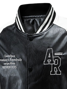 Chaqueta Varsity Unisex Profesional de Alta Gama, Personalizable al por Mayor por Boomletcorp, Colección de Invierno Transpirable de Lona, Reversible - Product Image 4