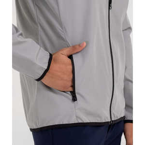 Chaqueta Cortavientos para Hombre B-Fit - Gris/Olivado, 100% Poliéster, Ligera, Transpirable, para Todas las Estaciones, para Golf y Deportes al Aire Libre - Product Image 1