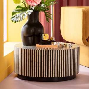 Hecho a mano respetuoso con el medio ambiente Madre de perla redonda sala de estar mesa de centro de lujo mesa de centro al por mayor de Vietnam - Product Image 4