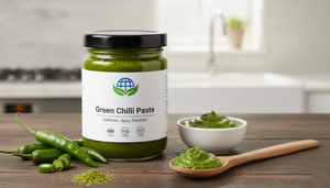 Concentrado de pasta de chile verde industrial |   Grado Alimenticio |   No Aséptico |   100% Natural |   Barril/Sachet de 20 kg |   Salsa OEM - Product Image 3