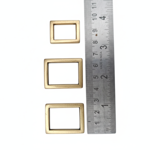 Factory Wholesale RARISSIME Gold Plated 2 Inch Zinc Alloy Square Ring Buckle Bag Strap Branded Bag <b>Parts</b> <b>Accessories</b> for Best - Product Image 3