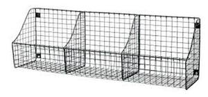 Panier de rangement mural en fil métallique, organisateur en fer durable pour la cuisine, la salle de bain, la lessive, usage domestique - Product Image 5