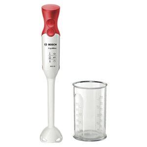 Batidora de Inmersión ERGOMIXX de 450W, Blanca y Roja, de Alta Resistencia, con Picador, Bajo Nivel de Ruido, para Triturar Hielo - Product Image 1