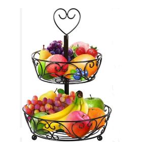 Cesta de Metal para Frutas y Verduras, Organizador de Frutas de Alambre de Hierro, Decoración de Cocina, Cesta Metálica para Alimentos y Frutas - Product Image 6