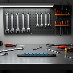 Hazet 1/4'' SmartRail with 7 Slots <b>Tool</b> <b>Storage</b> - Product Image 3