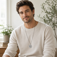Collier avec pendentif en forme de croix orthodoxe ARNAN IC XC NIKA, en acier inoxydable, bijoux religieux chrétiens, vente en gros, cadeau de Noël