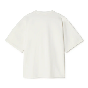 Logotipo personalizado de 220g en blanco hueso de alta calidad para hombre de lujo 100% algodón antiarrugas manga corta Cuello pequeño peso pesado de gran tamaño - Product Image 2