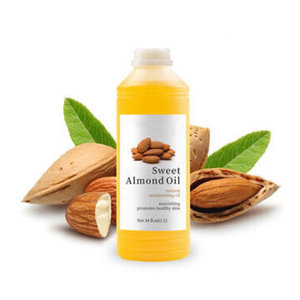 100% Pure Sweet Almond Oil for Hair and Body Non-Greasy Massage Carrier Oil Softens Skin and Hair-462188 Raw Material Seeds - Product Image 1