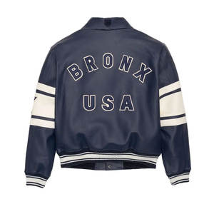 Nouvel arrivage Vestes Avirex en cuir véritable uni design pour hommes Vente en gros Fabricant de vestes Avirex en cuir PU pour hommes - Product Image 2