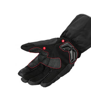 Guantes de carreras de motos de dedo completo de alta calidad Guantes de moto Cuero genuino pesado sólido Impermeable para Unisex - Product Image 3