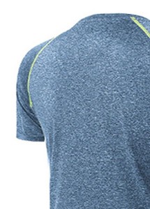 T-shirt d'été pour homme en tissu respirant, écologique, léger, à séchage rapide, à manches courtes, col ras du cou, coupe classique, pour usage quotidien - Product Image 5
