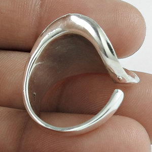 Bague en argent sterling massif 925 à l'aspect antique pour elle bijoux bohèmes faits à la main en gros prix d'usine direct fournisseur en vrac Inde - Product Image 1